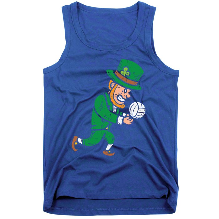 Leprechaun Volleyball Funny St Patricks Day Sport Lover Gift Cute Gift Tank Top