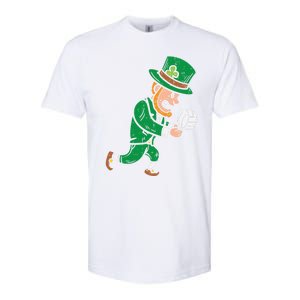 Leprechaun Volleyball Funny St Patricks Day Sport Lover Gift Cute Gift Softstyle CVC T-Shirt