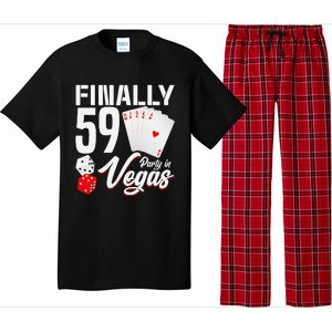 Las Vegas Finally 59th Birthday Party In Vegas Bday Squad Pajama Set