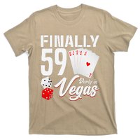 Las Vegas Finally 59th Birthday Party In Vegas Bday Squad T-Shirt