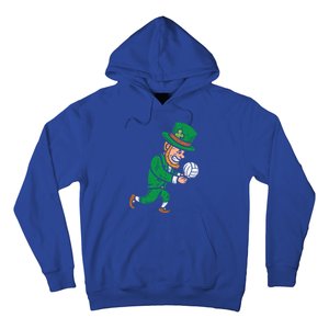 Leprechaun Volleyball Funny St Patricks Day Sport Lover Gift Hoodie