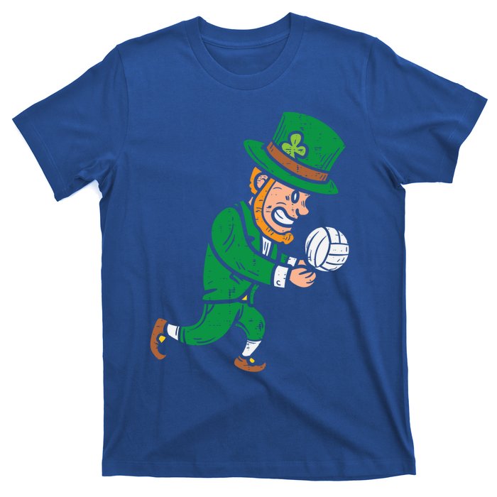 Leprechaun Volleyball Funny St Patricks Day Sport Lover Gift T-Shirt