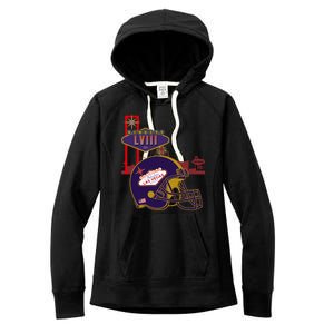 Las Vegas Football Party 2024 Football Women's Fleece Hoodie