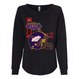 Las Vegas Football Party 2024 Football Womens California Wash Sweatshirt