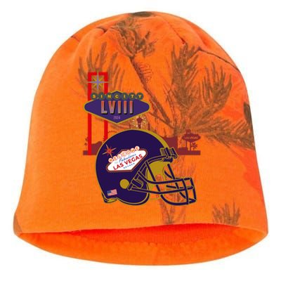 Las Vegas Football Party 2024 Football Kati - Camo Knit Beanie