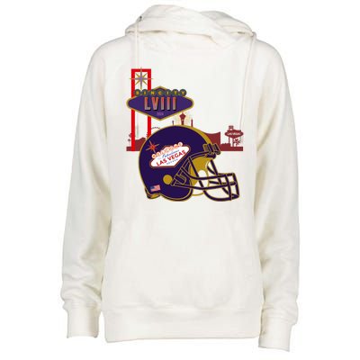 Las Vegas Football Party 2024 Football Womens Funnel Neck Pullover Hood