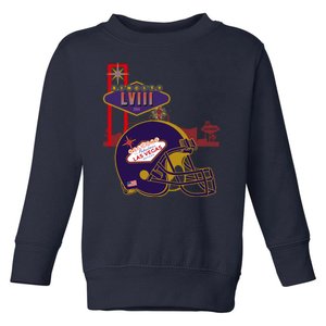 Las Vegas Football Party 2024 Football Toddler Sweatshirt