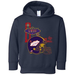 Las Vegas Football Party 2024 Football Toddler Hoodie