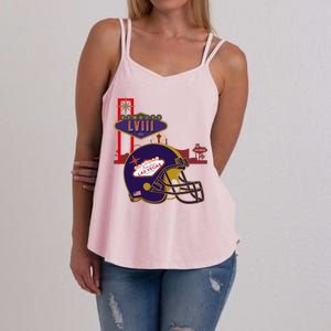 Las Vegas Football Party 2024 Football Women's Strappy Tank