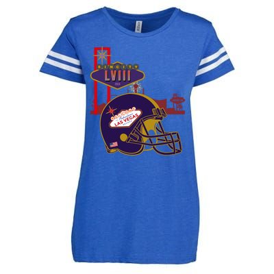 Las Vegas Football Party 2024 Football Enza Ladies Jersey Football T-Shirt