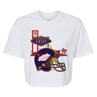 Las Vegas Football Party 2024 Football Bella+Canvas Jersey Crop Tee