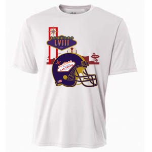 Las Vegas Football Party 2024 Football Cooling Performance Crew T-Shirt