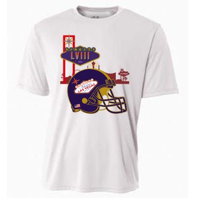 Las Vegas Football Party 2024 Football Cooling Performance Crew T-Shirt