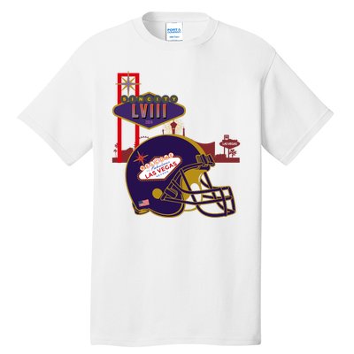 Las Vegas Football Party 2024 Football Tall T-Shirt