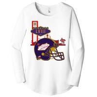 Las Vegas Football Party 2024 Football Women's Perfect Tri Tunic Long Sleeve Shirt