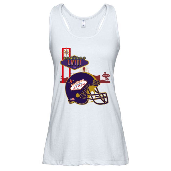 Las Vegas Football Party 2024 Football Ladies Essential Flowy Tank