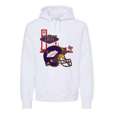 Las Vegas Football Party 2024 Football Premium Hoodie