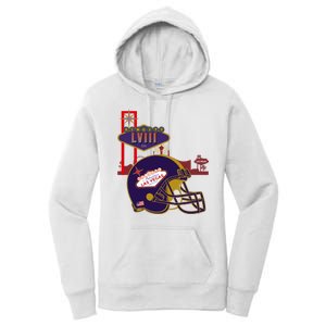 Las Vegas Football Party 2024 Football Women's Pullover Hoodie