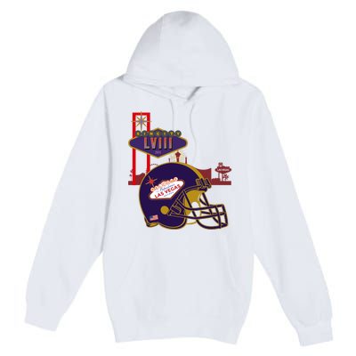 Las Vegas Football Party 2024 Football Premium Pullover Hoodie