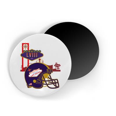 Las Vegas Football Party 2024 Football Magnet