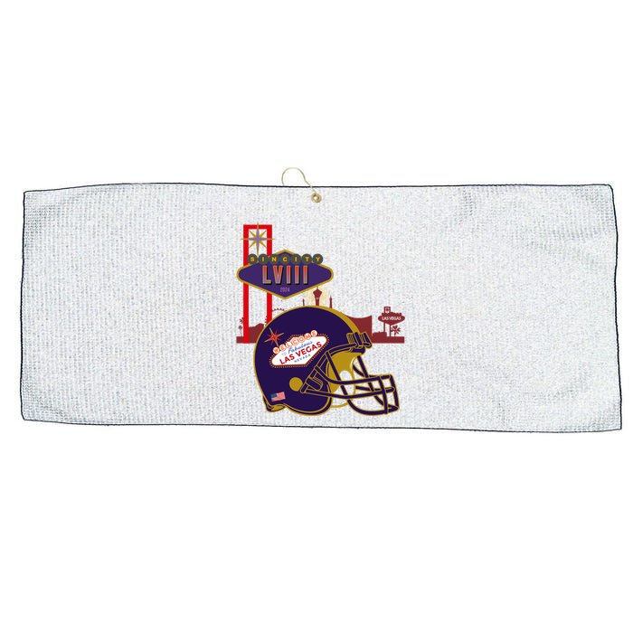 Las Vegas Football Party 2024 Football Large Microfiber Waffle Golf Towel