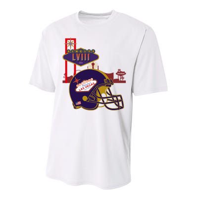 Las Vegas Football Party 2024 Football Performance Sprint T-Shirt