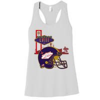 Las Vegas Football Party 2024 Football Women's Racerback Tank