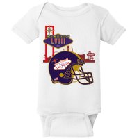 Las Vegas Football Party 2024 Football Baby Bodysuit