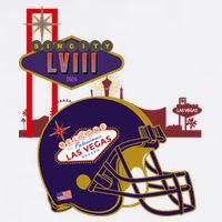 Las Vegas Football Party 2024 Football Baby Bodysuit