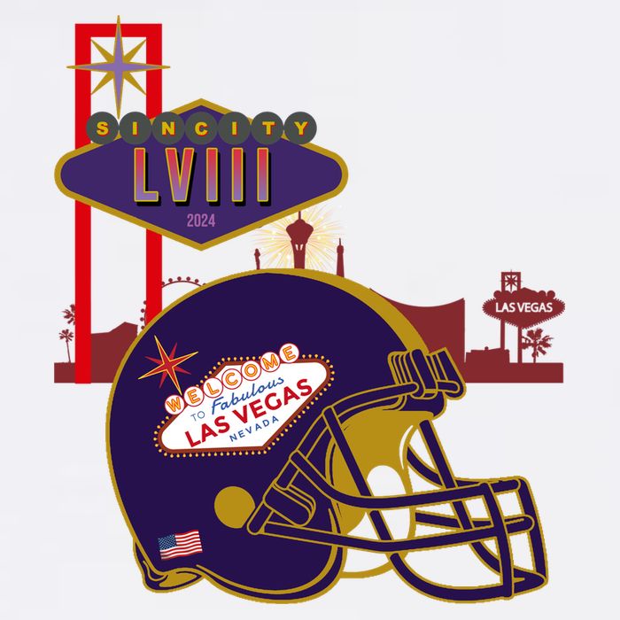 Las Vegas Football Party 2024 Football Baby Bodysuit