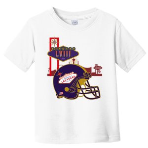 Las Vegas Football Party 2024 Football Toddler T-Shirt