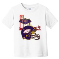 Las Vegas Football Party 2024 Football Toddler T-Shirt