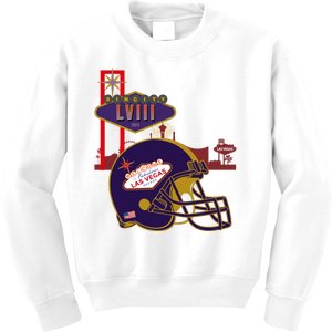 Las Vegas Football Party 2024 Football Kids Sweatshirt