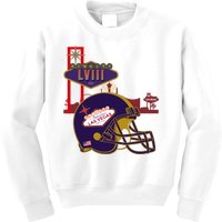 Las Vegas Football Party 2024 Football Kids Sweatshirt