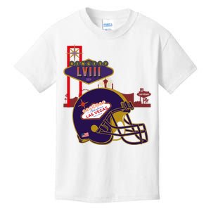 Las Vegas Football Party 2024 Football Kids T-Shirt