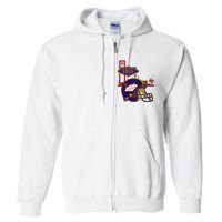 Las Vegas Football Party 2024 Football Full Zip Hoodie