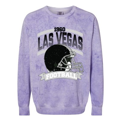 Las Vegas Football Team Supporter Colorblast Crewneck Sweatshirt