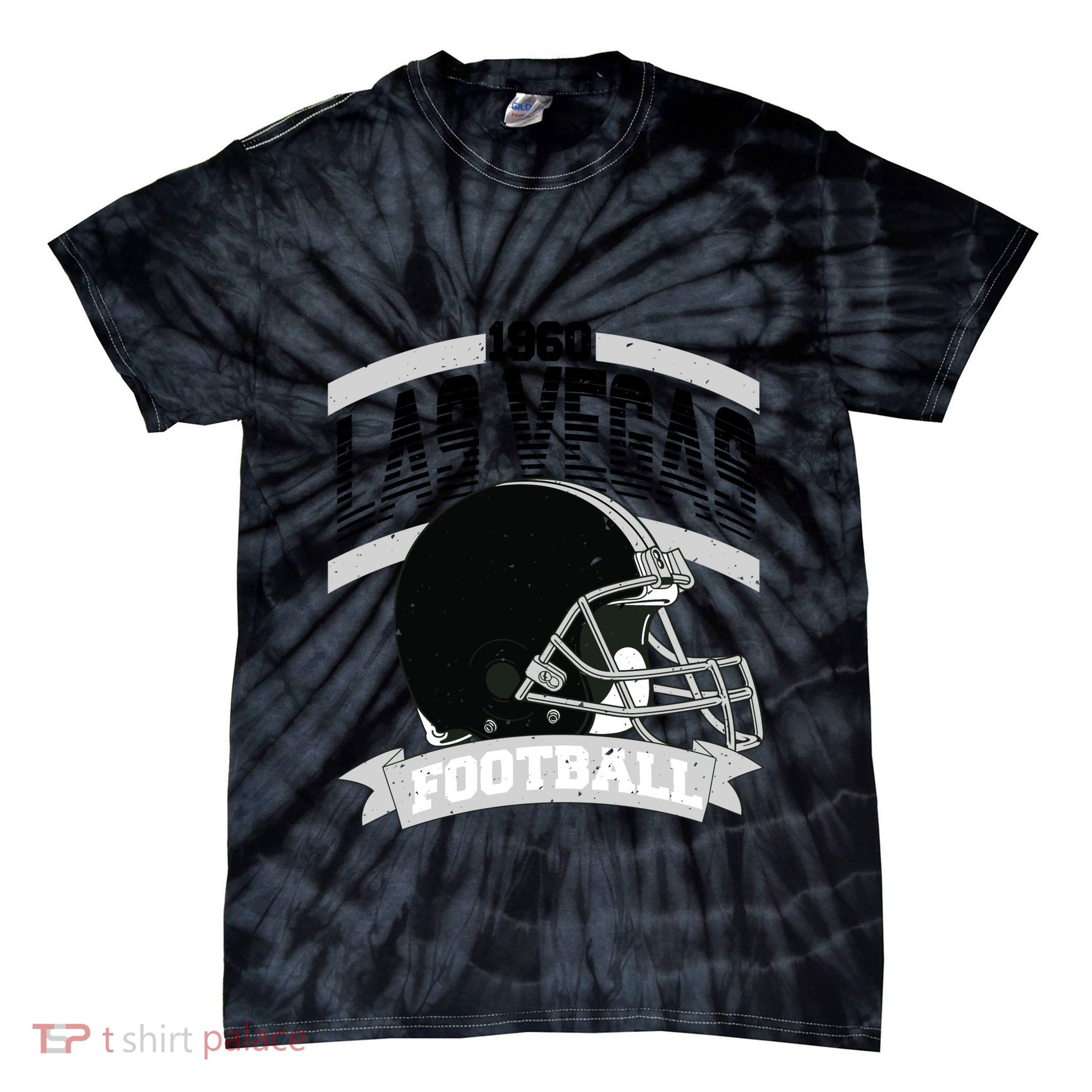Las Vegas Football Team Supporter Tie-Dye T-Shirt