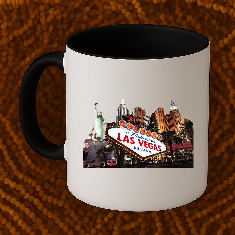 Las Vegas Famous Sign Strip Building Skyline Souvenir Mug