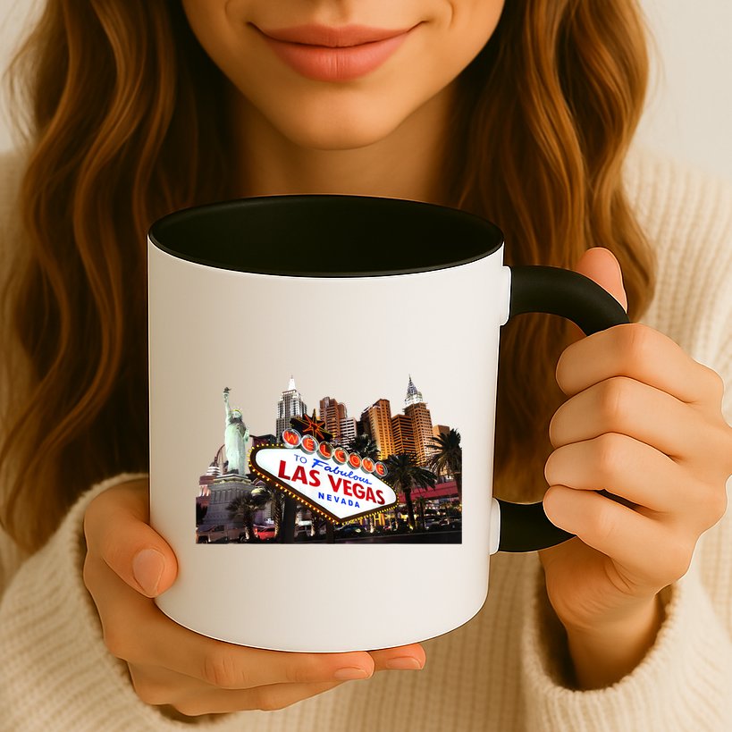 Las Vegas Famous Sign Strip Building Skyline Souvenir Mug