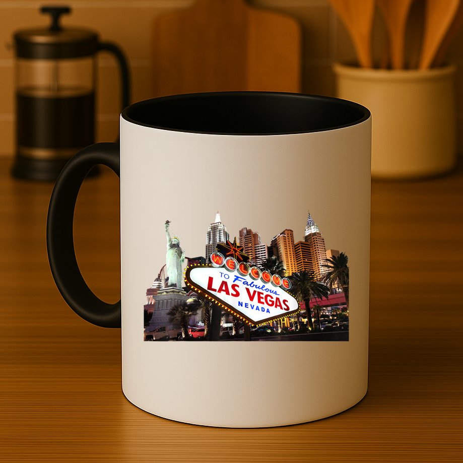 Las Vegas Famous Sign Strip Building Skyline Souvenir Mug