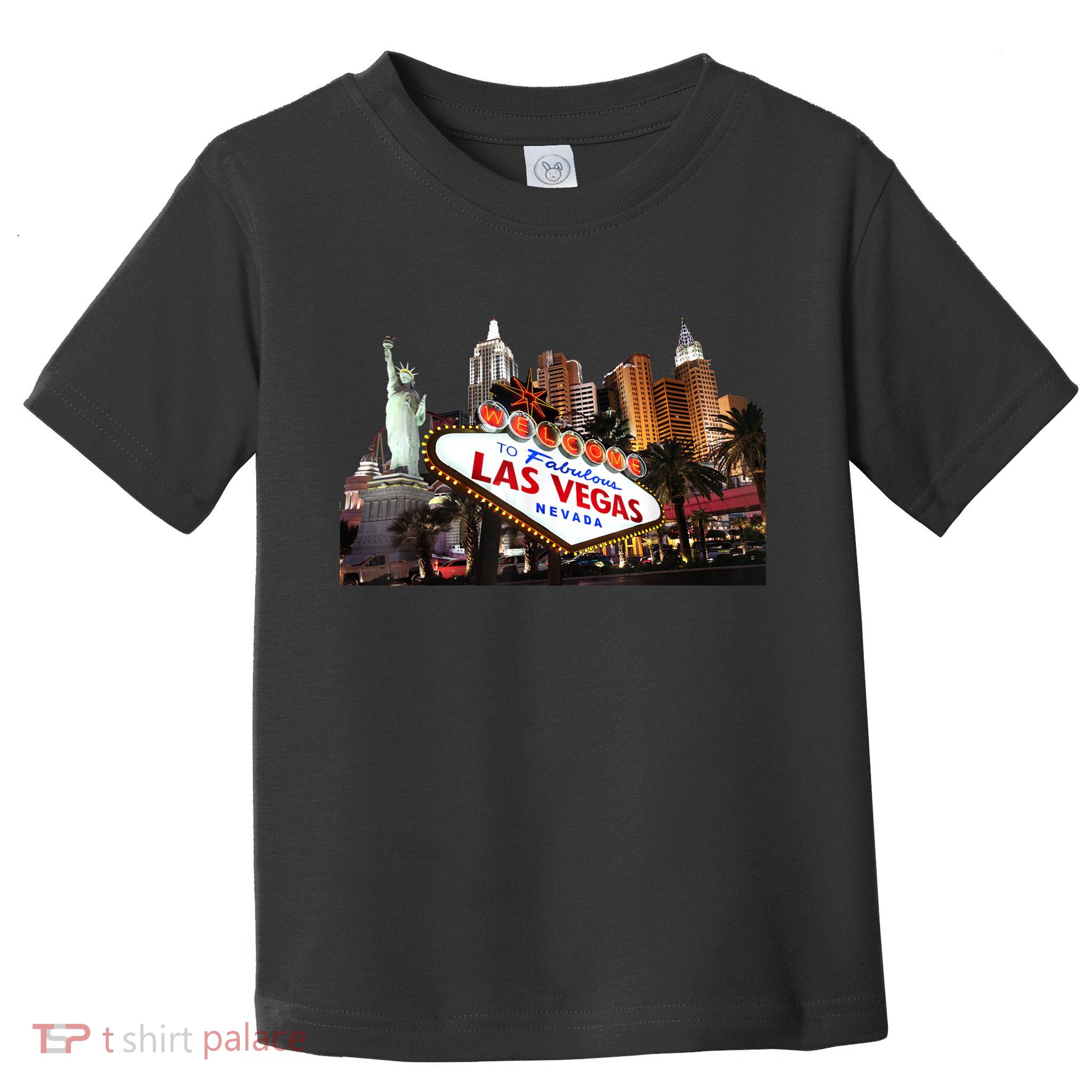 Las Vegas Famous Sign Strip Building Skyline Souvenir Toddler T-Shirt