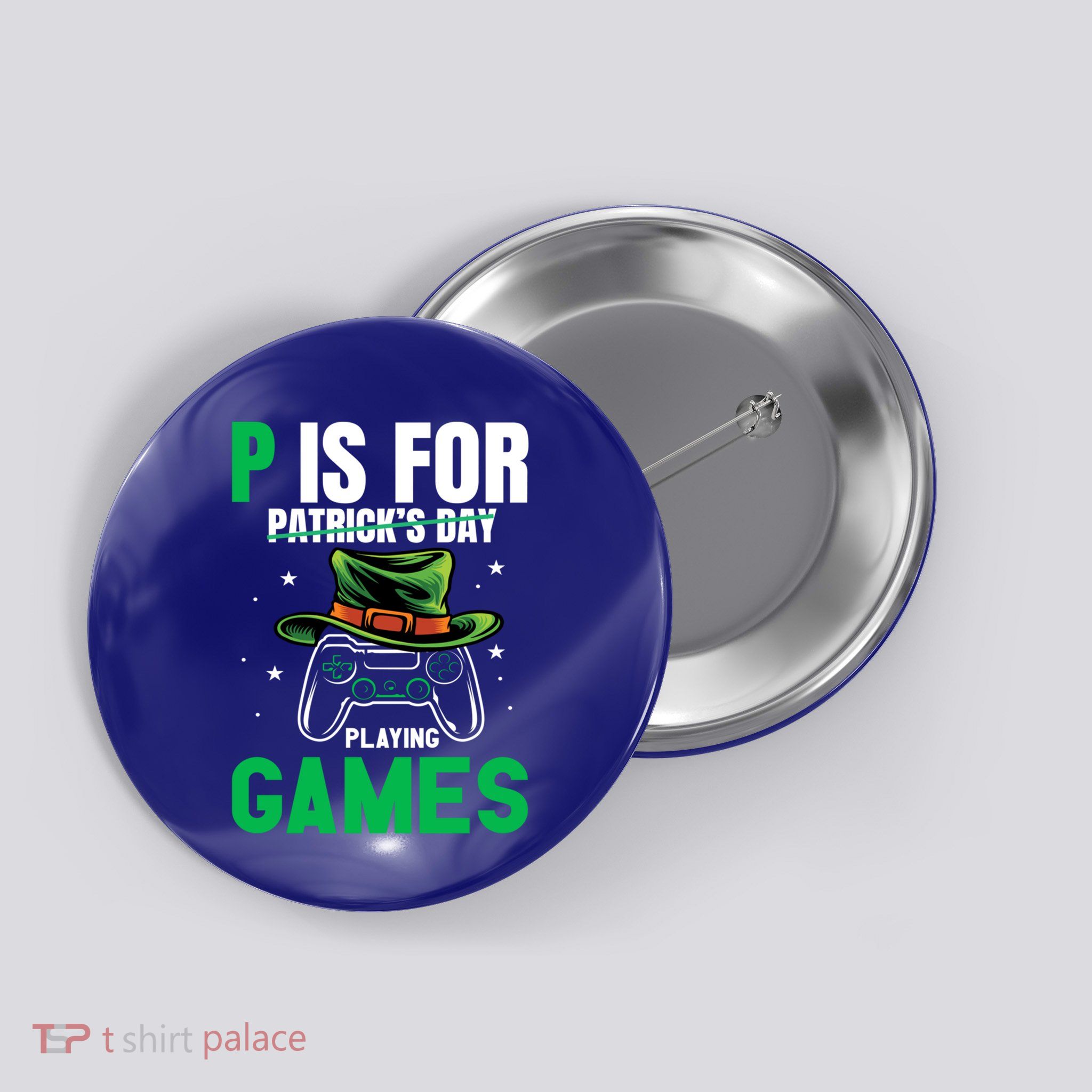 Lucky Video Gamer Irish Gaming St Patricks Day Meaningful Gift Button