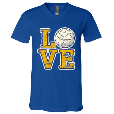 Love Volleyball Gift V-Neck T-Shirt