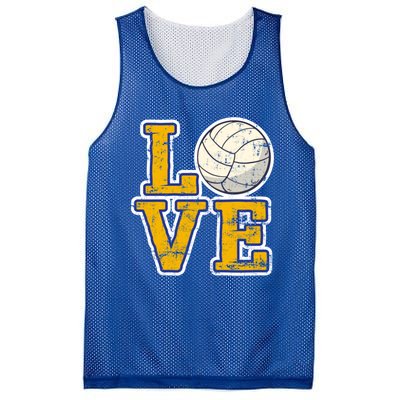 Love Volleyball Gift Mesh Reversible Basketball Jersey Tank