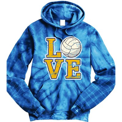 Love Volleyball Gift Tie Dye Hoodie