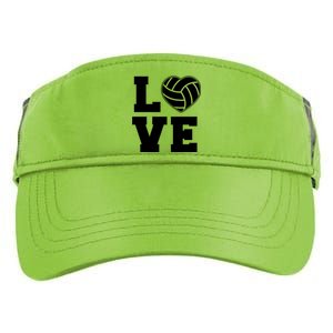 Love Volleyball Gift Adult Drive Performance Visor