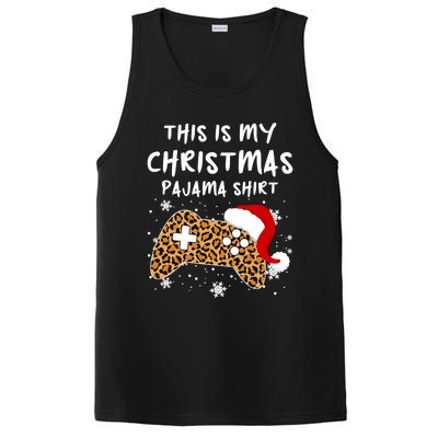 Leopard Video Game Santa Hat This Is My Christmas Pajama Cool Gift PosiCharge Competitor Tank