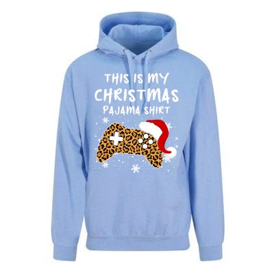 Leopard Video Game Santa Hat This Is My Christmas Pajama Cool Gift Unisex Surf Hoodie