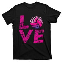 Love Volleyball Gifts For Volleyball Fans Teen Girl Wo T-Shirt